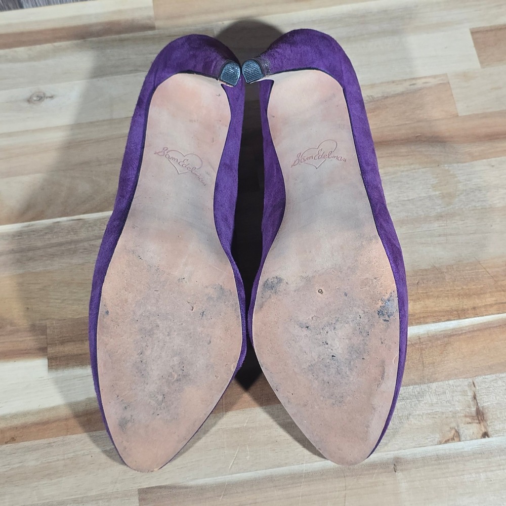 Sam Edelman Yasmine Stiletto Pumps Snake Trim Purple Suede Women's Size 9M‎ - Picture 6 of 16